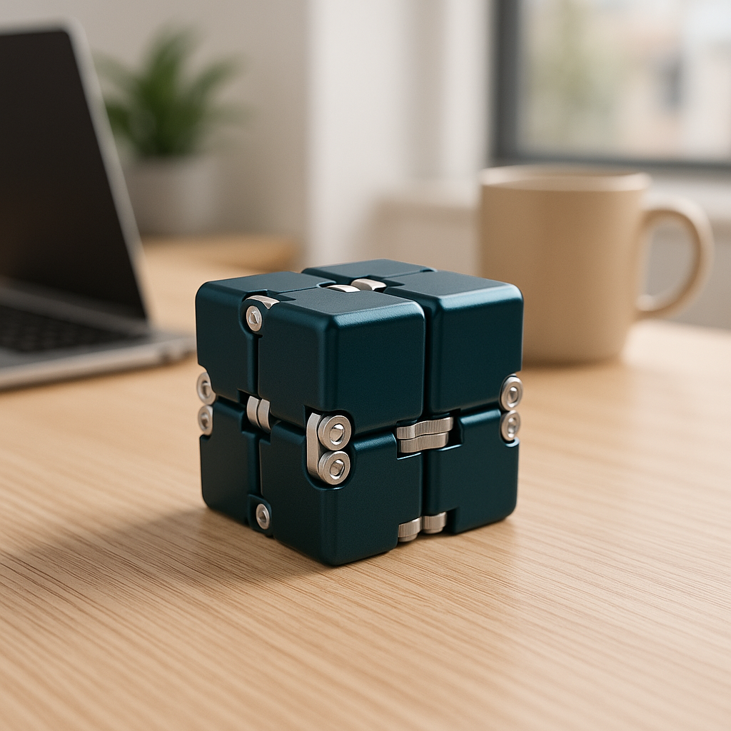 Plonique™ Metal Desk Cube for Focus & Flow