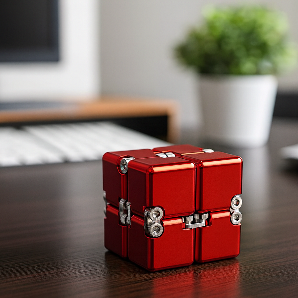 Plonique™ Metal Desk Cube for Focus & Flow