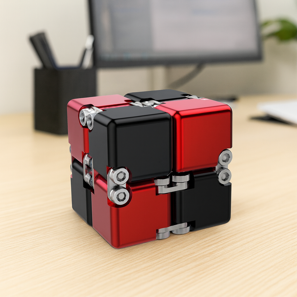 Plonique™ Metal Desk Cube for Focus & Flow