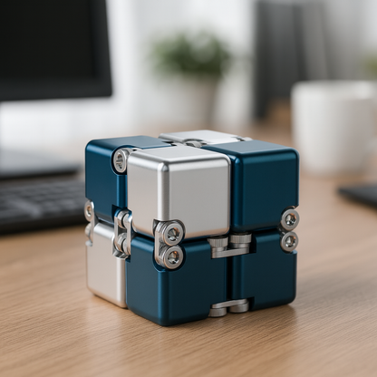 Plonique™ Metal Desk Cube for Focus & Flow