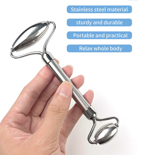 Revitalizing Steel Facial Roller